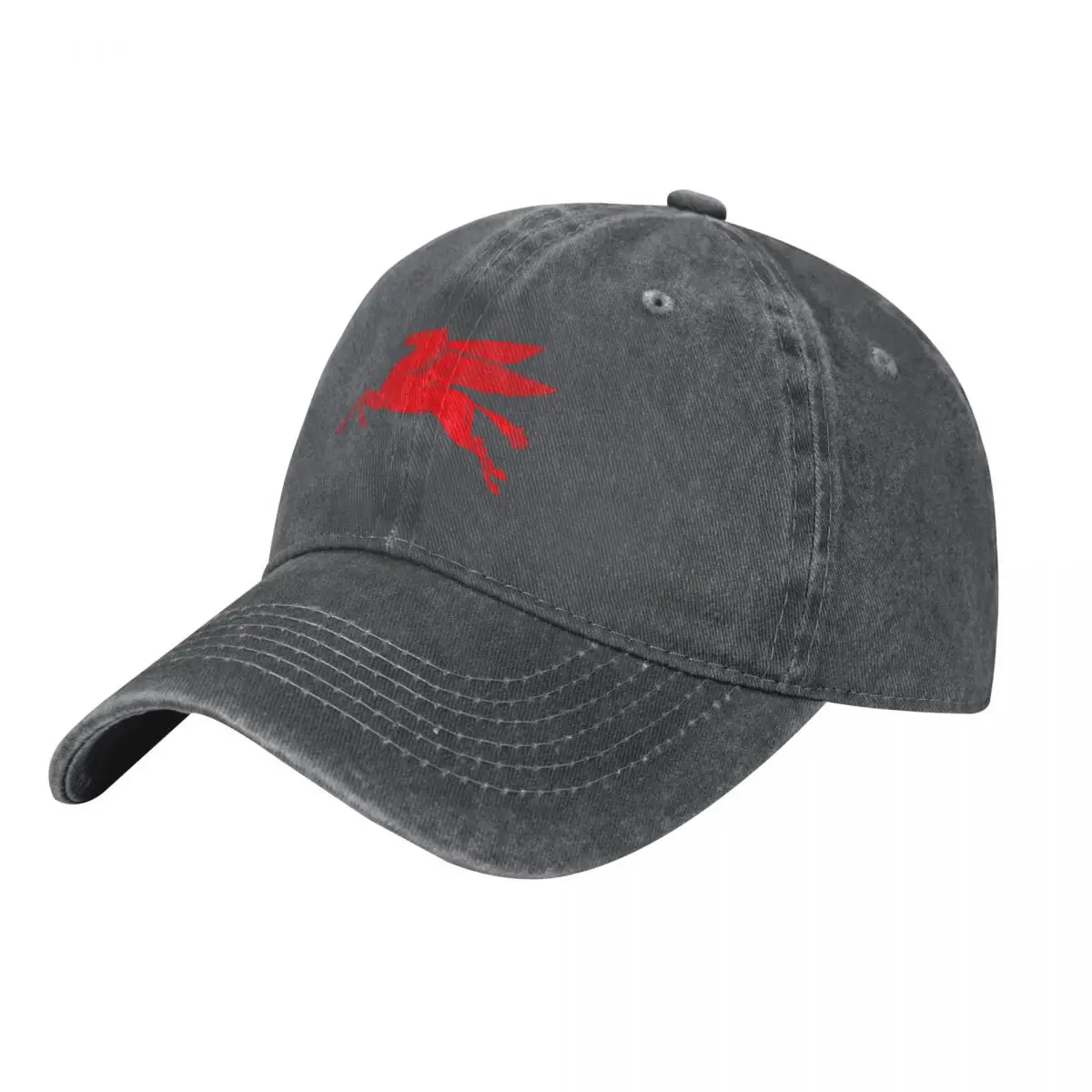 모빌 오일 빈티지 사인 로고 - 레드 페가수스 야구 모 - Streetwear Brand Red Logo 리뷰 및 가격