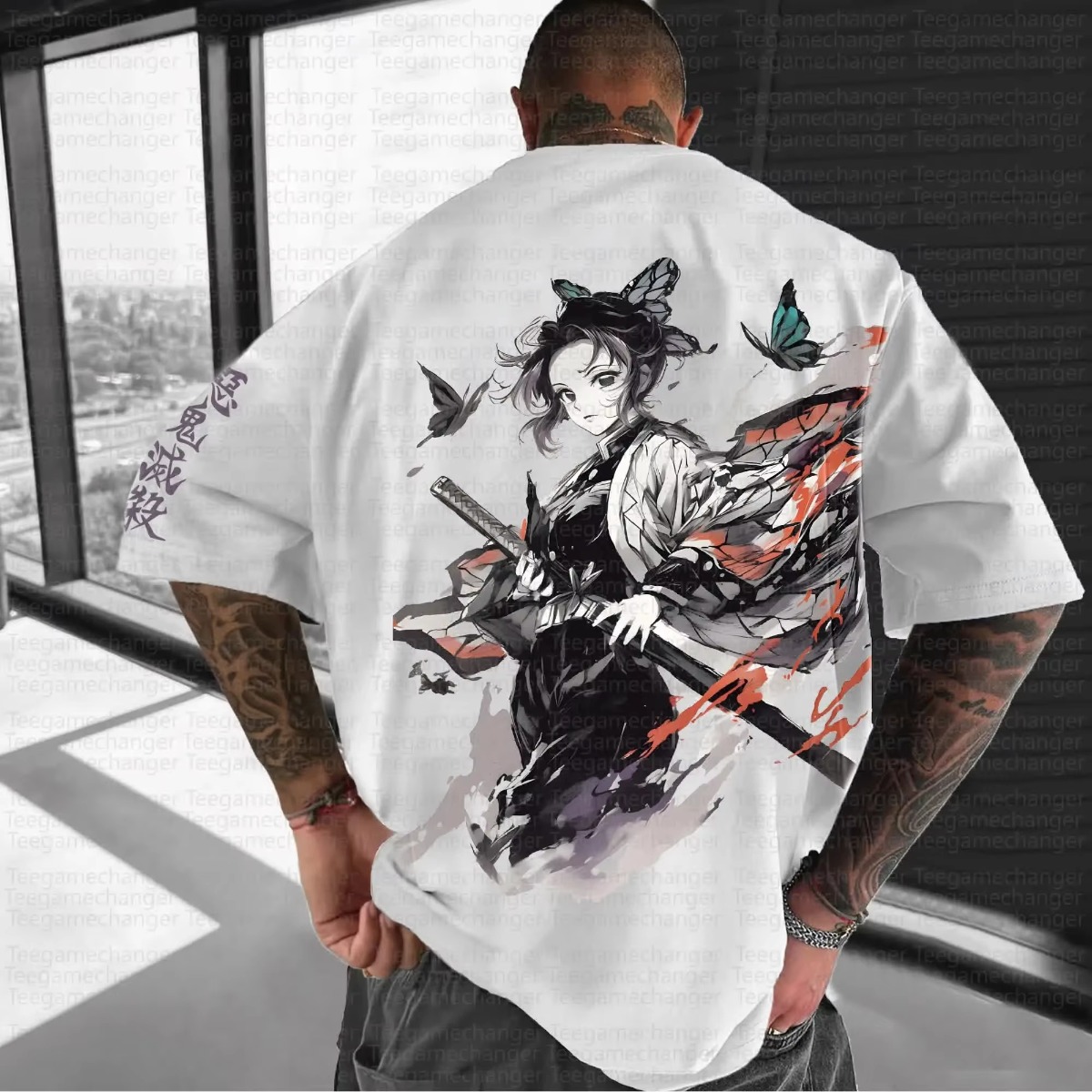 귀멸의 칼날 애니메이션 2025 신상 블랙 화이트 티셔 - Streetwear Brand In Japan 리뷰 및 가격